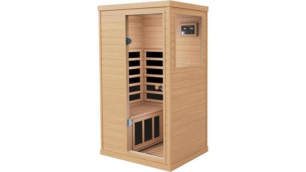 1 person infrared sauna room