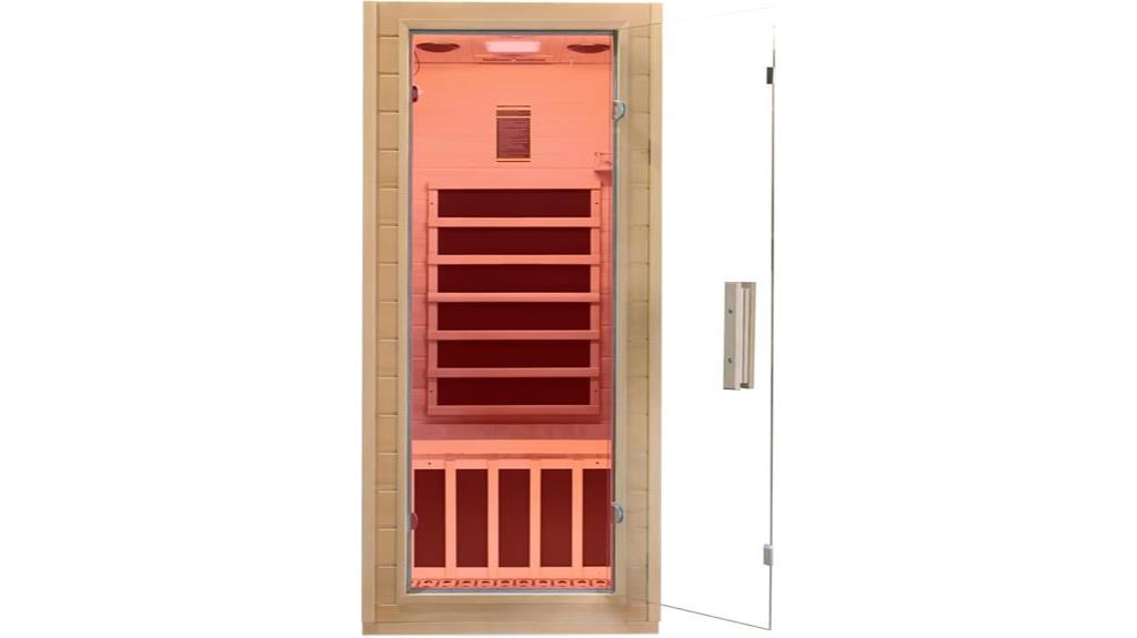 bluetooth enabled infrared sauna room