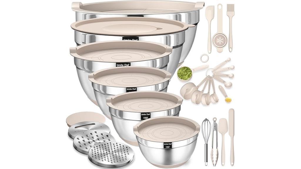 26 piece stainless steel set