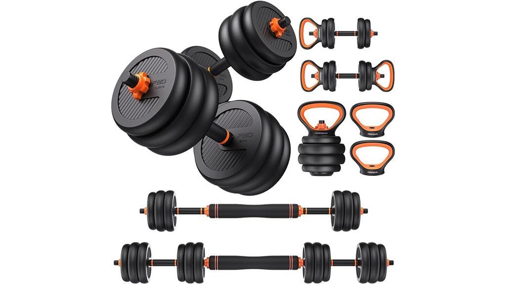 adjustable dumbbells with connector