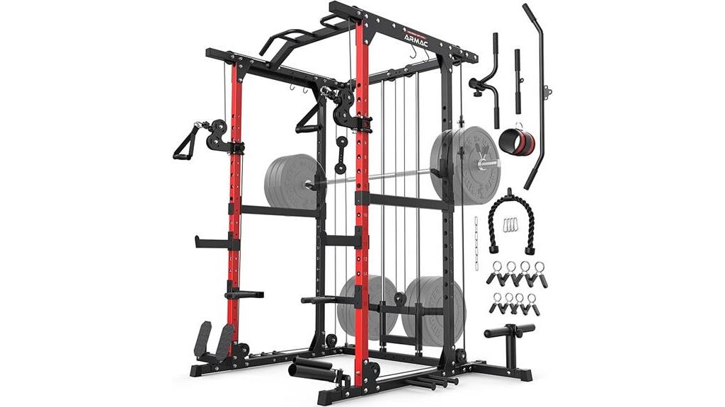 adjustable multi function power rack