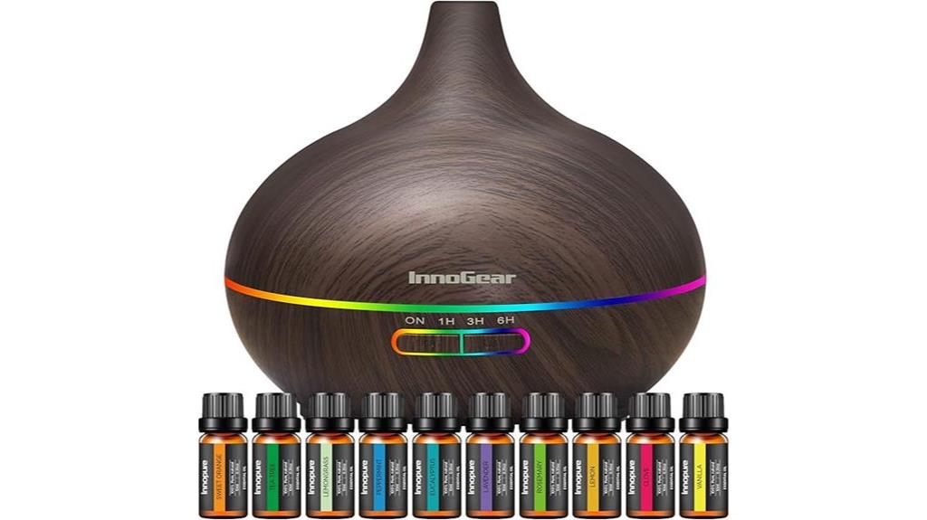 aromatherapy diffuser with oils