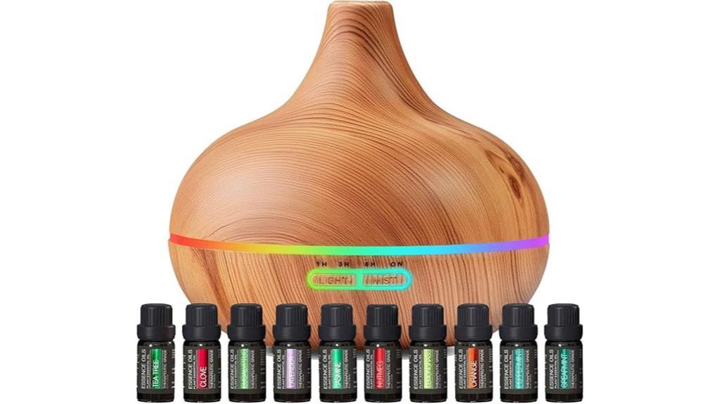 aromatherapy diffuser with oils