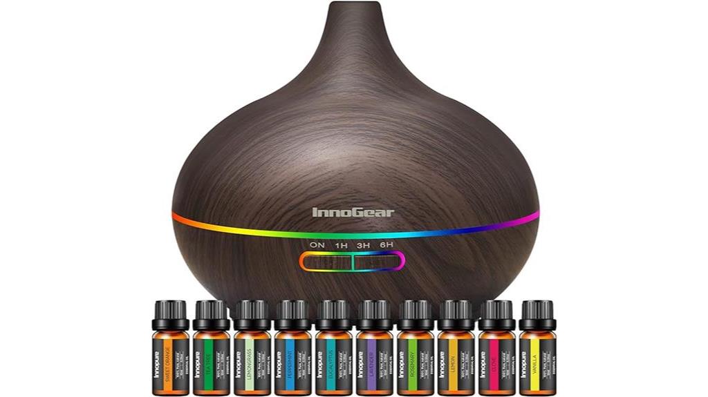 aromatherapy diffuser with oils