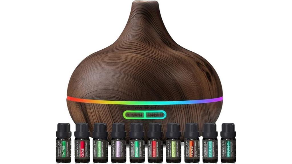 aromatherapy diffuser with oils