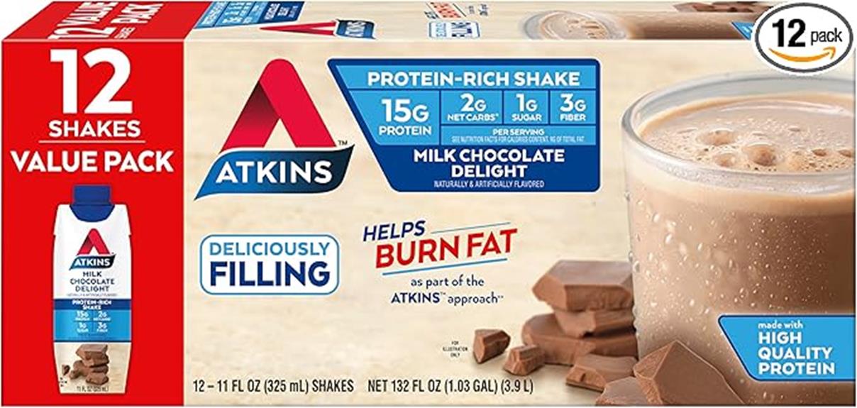 atkins protein shake variety