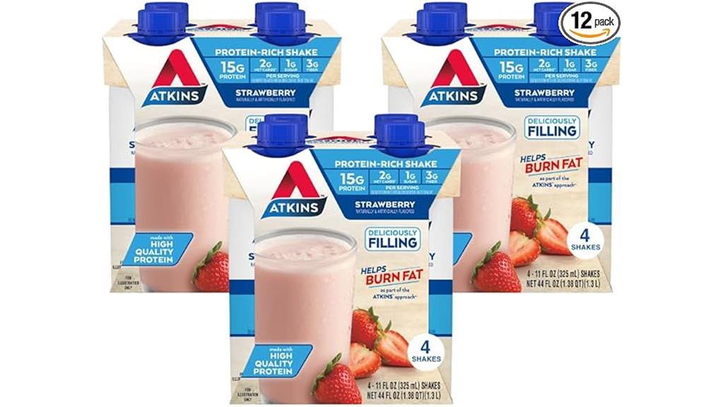 atkins strawberry protein shake