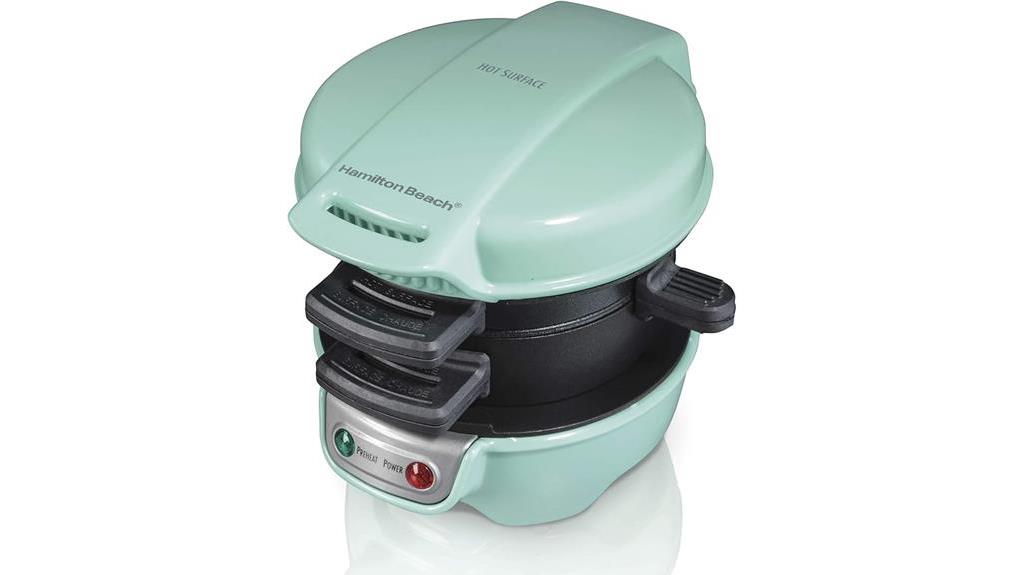 breakfast sandwich maker with egg cooker