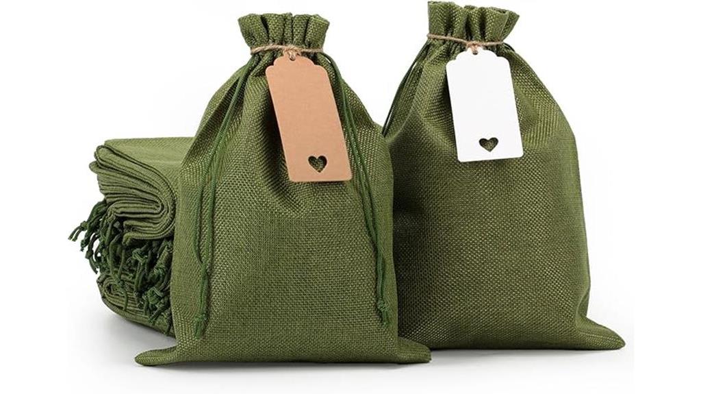 burlap favor sacks lot