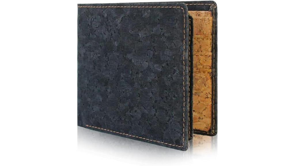 cork rfid blocking wallet boshiho