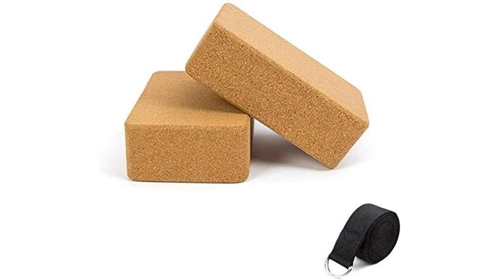 cork yoga blocks set