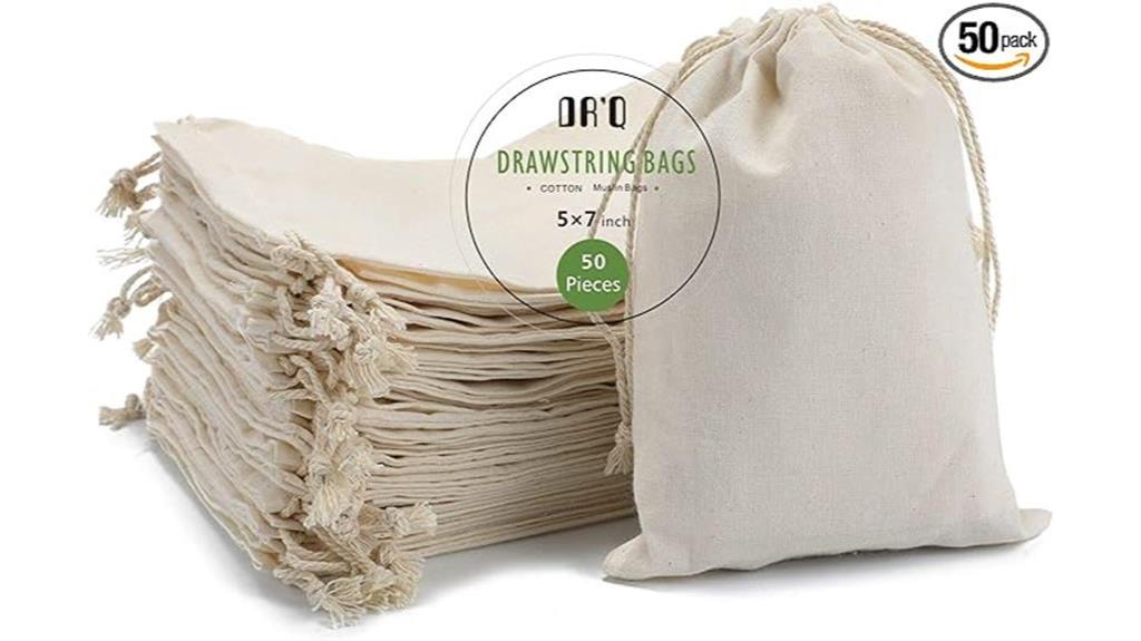 eco friendly cotton drawstring bags