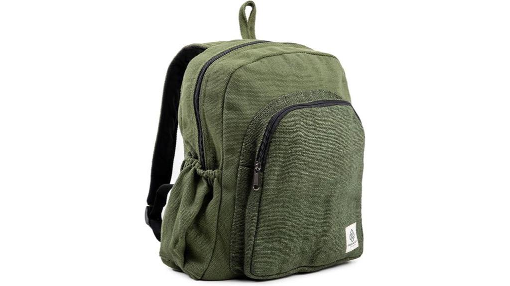 eco friendly hemp backpack bag