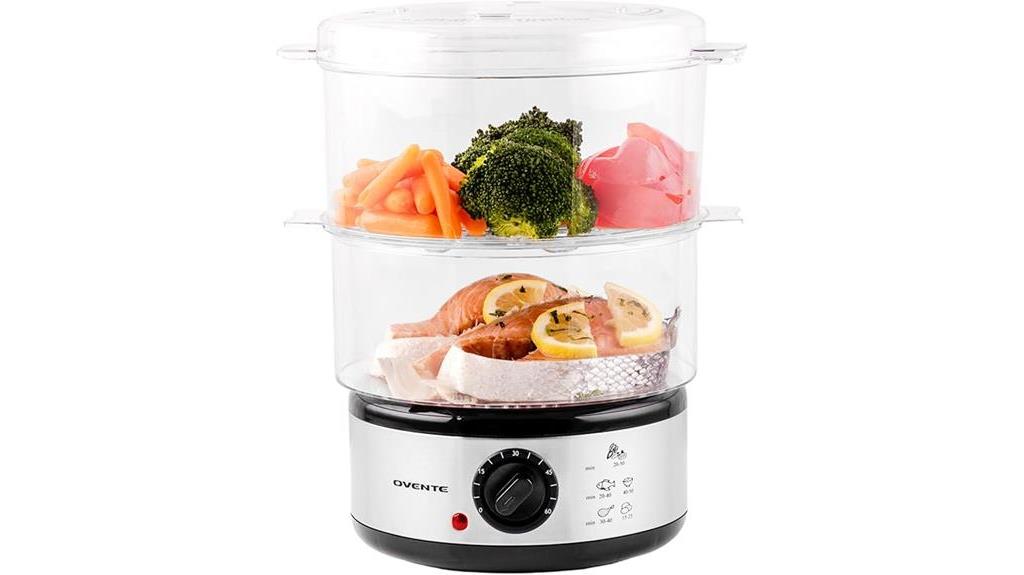 electric 2 tier food steamer