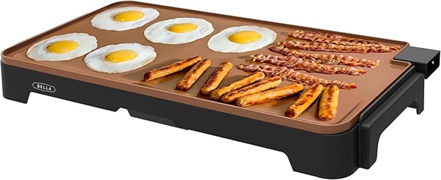 electric ceramic titanium griddle