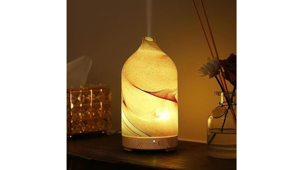 elegant glass aromatherapy diffuser