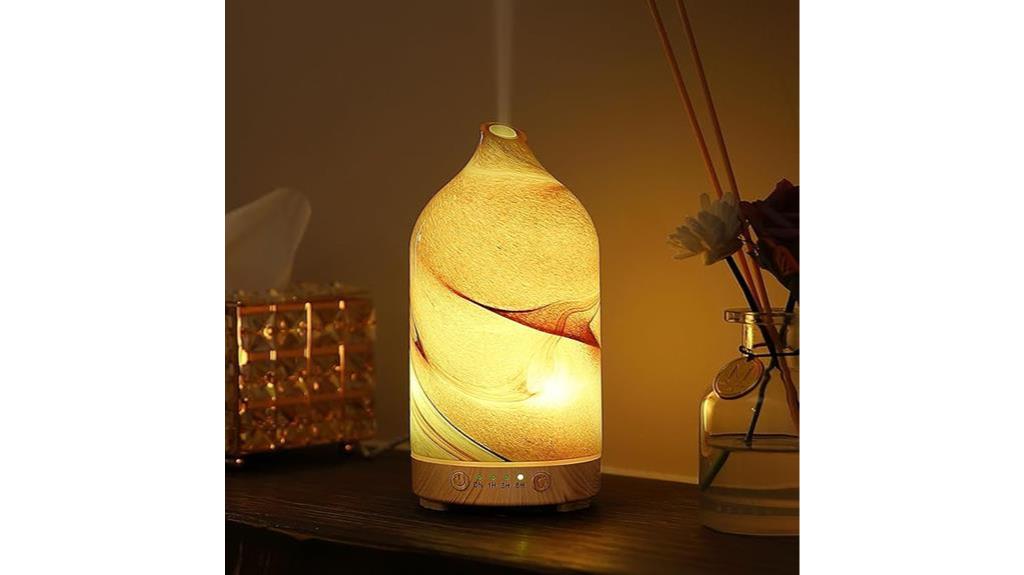 elegant hand blown glass diffuser