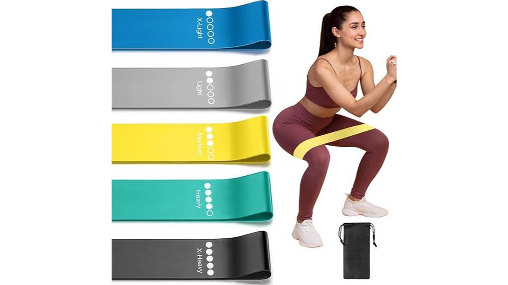 five piece resistance band set