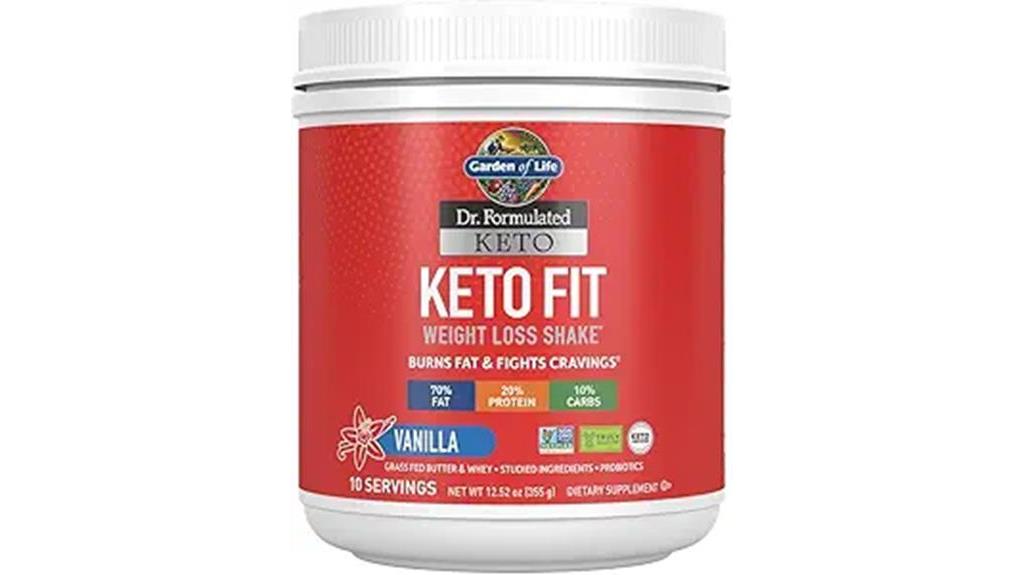 keto fit vanilla shake