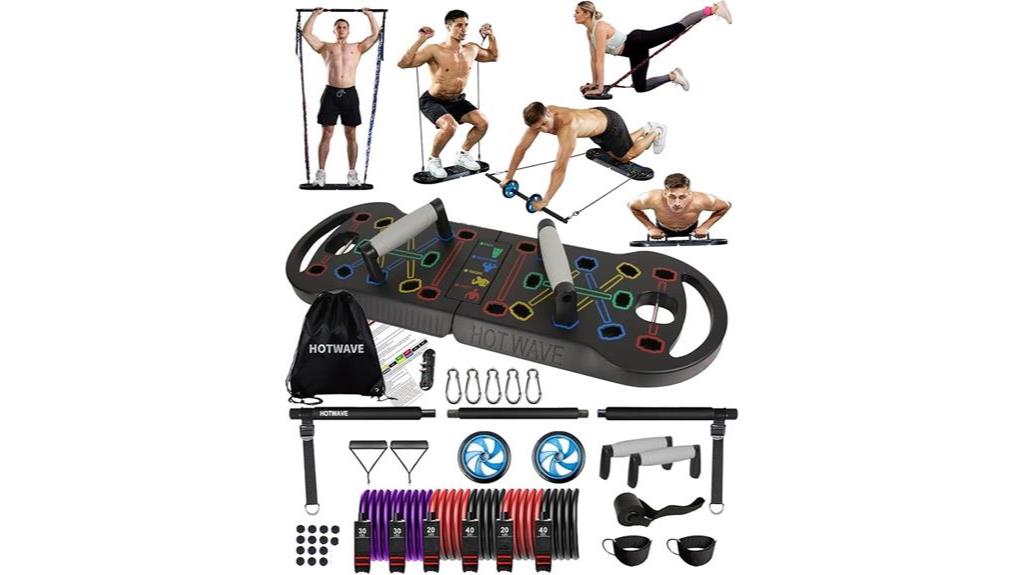 portable exercise equipment set