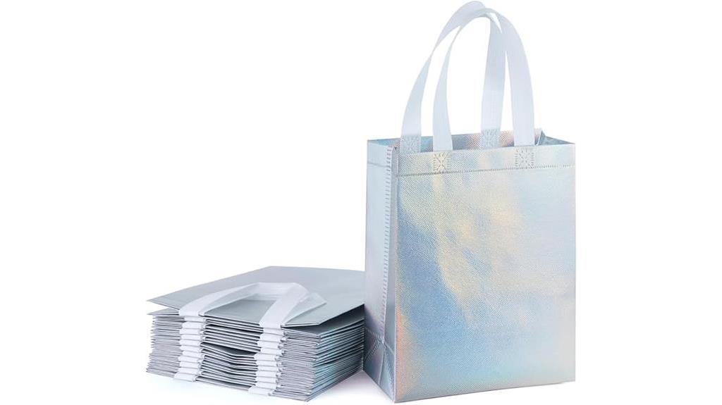 reusable iridescent gift bag