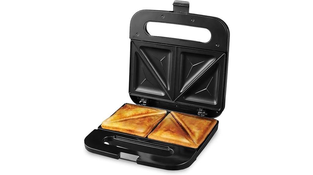 sandwich maker with non stick plates