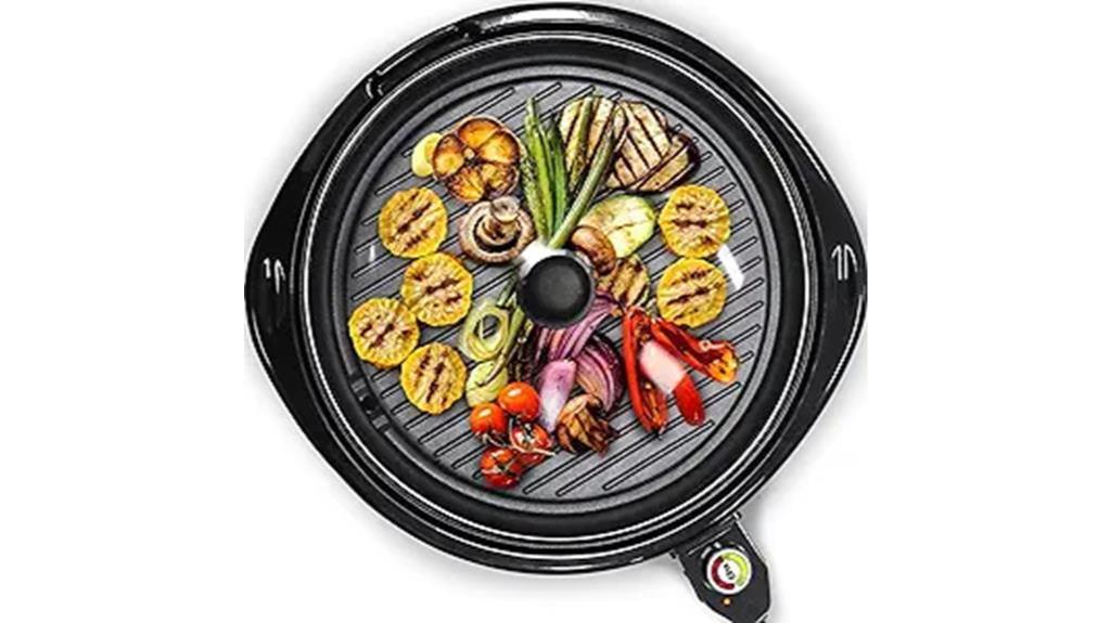 smokeless electric tabletop grill