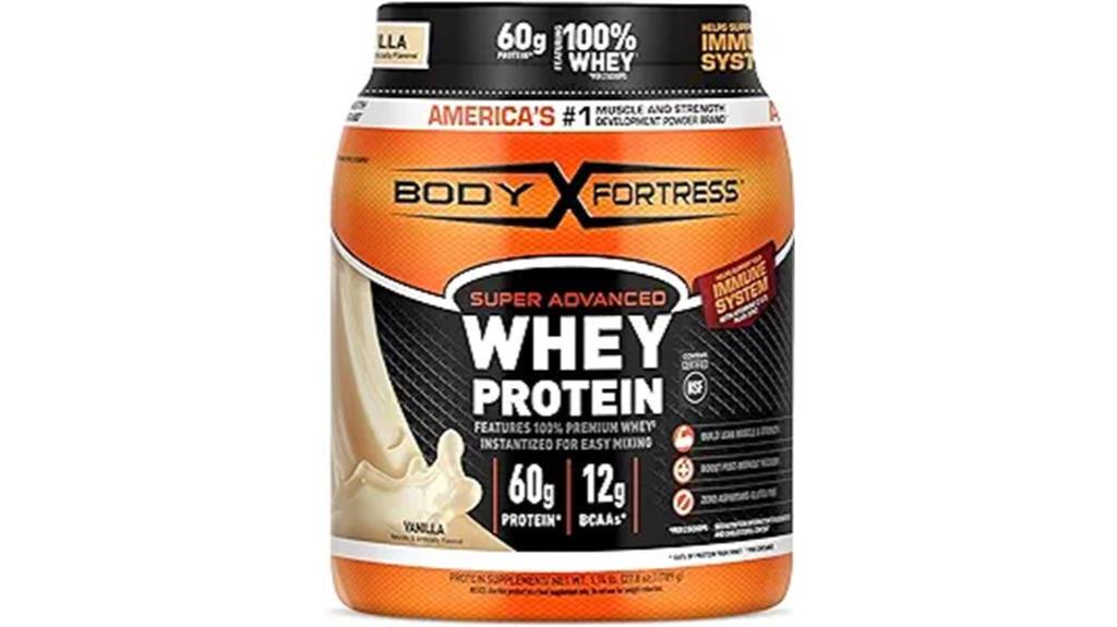 vanilla protein powder supplement