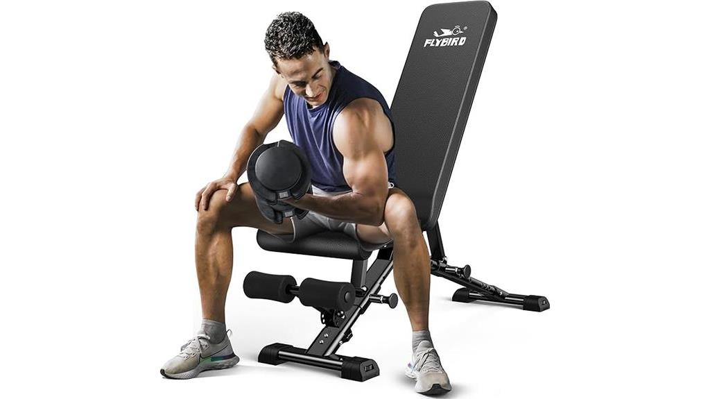 versatile adjustable strength bench