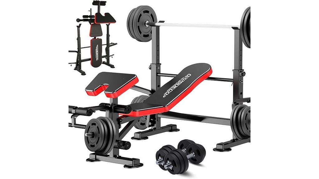 versatile weight bench set