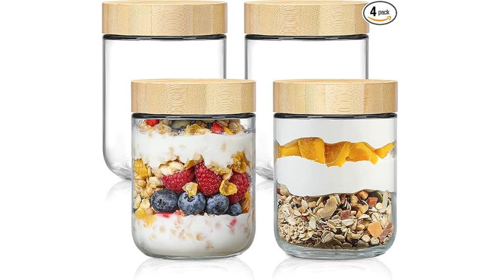 airtight glass jars set