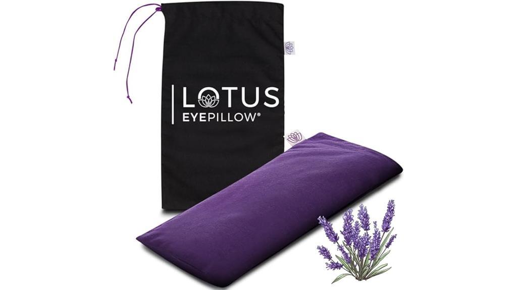 calming lavender scented eye pillow