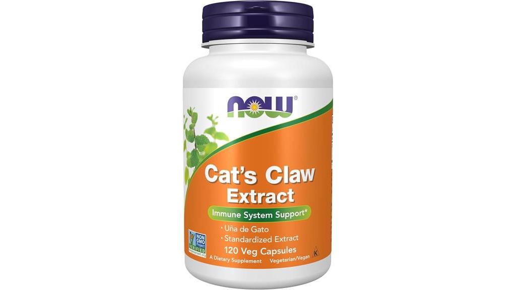 cats claw extract capsules