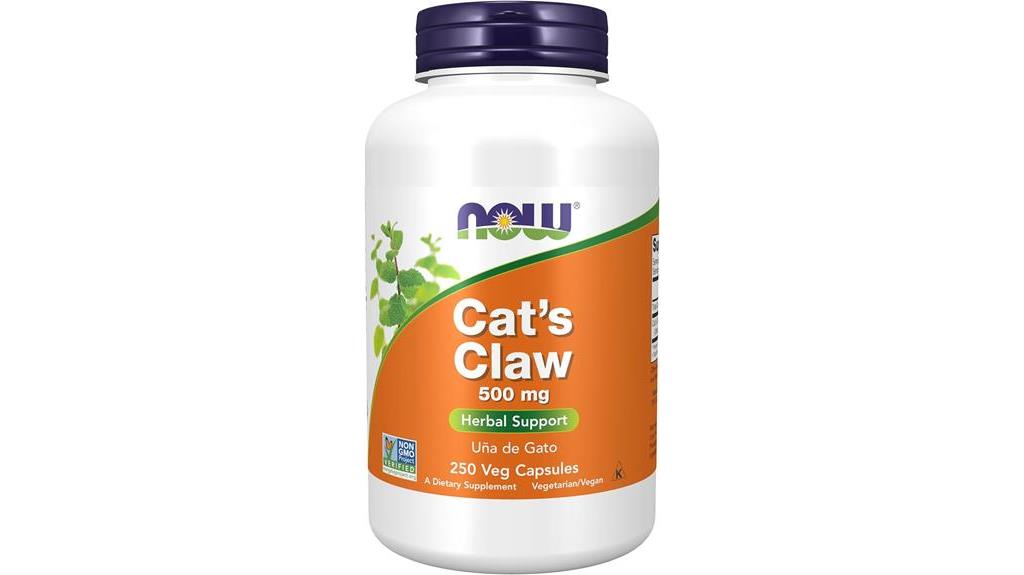 cats claw herbal supplement