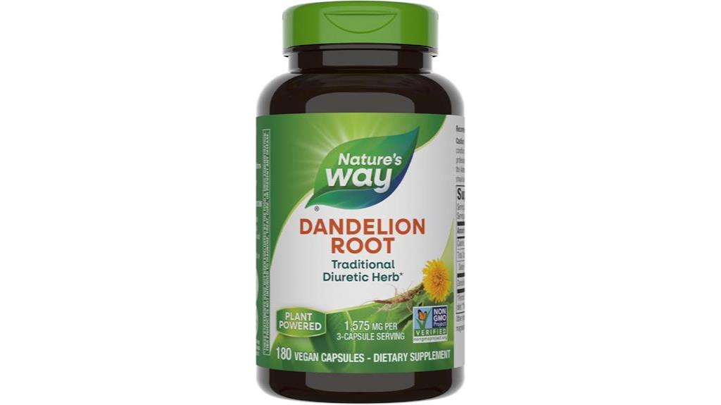 dandelion root diuretic capsules