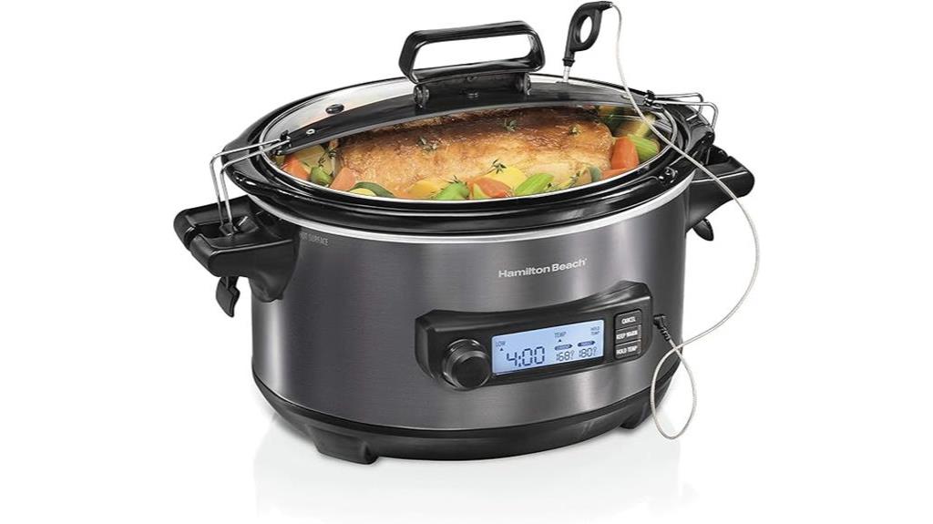 digital slow cooker with timer