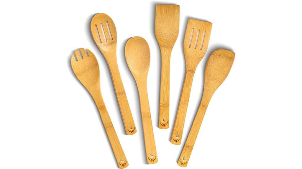 eco friendly bamboo cooking utensils