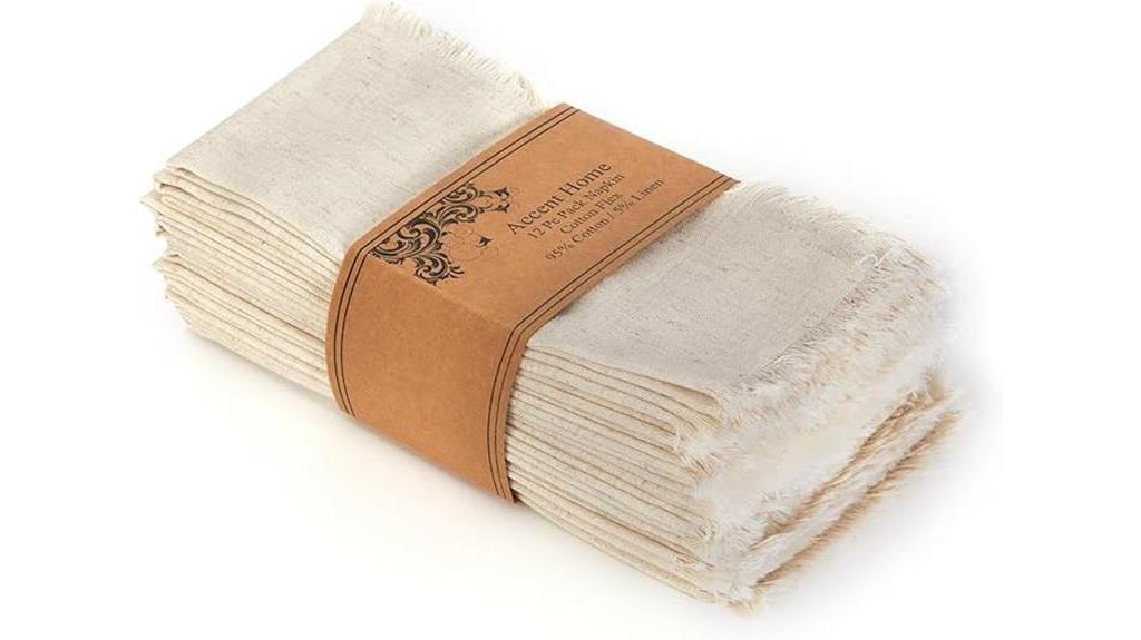 eco friendly linen napkin set