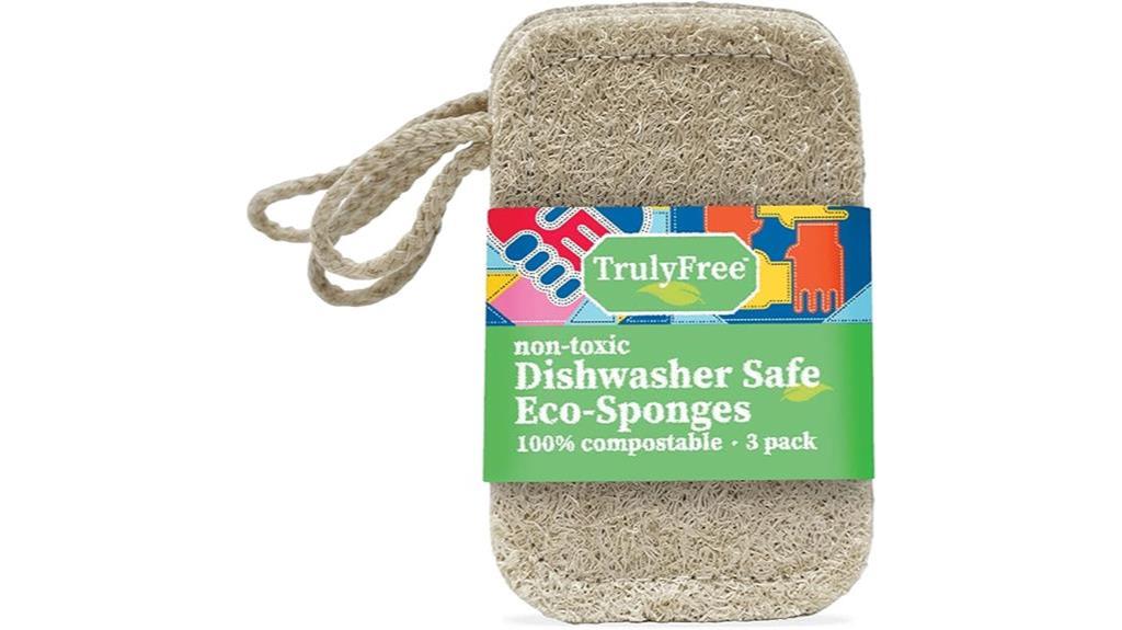 eco friendly luffa dish scrubber