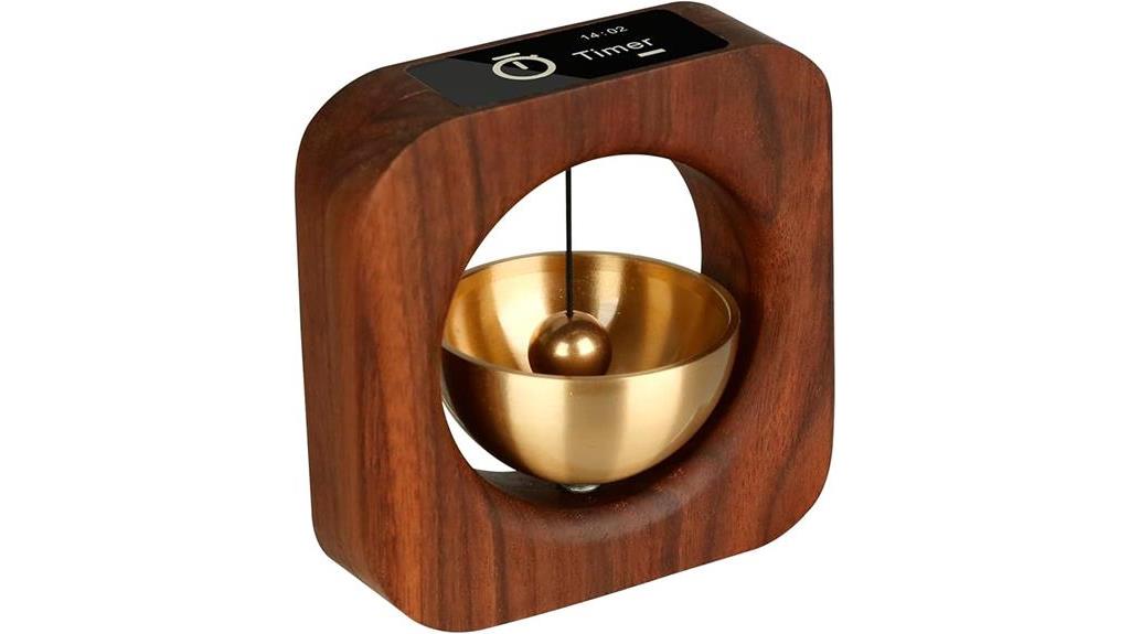 elegant wooden timer cube