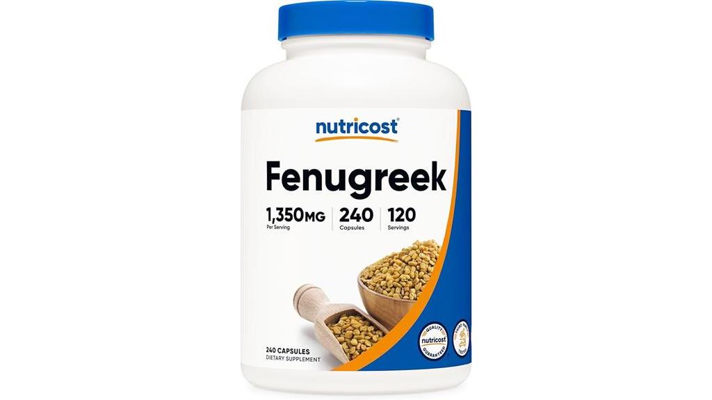 fenugreek seed supplement quality