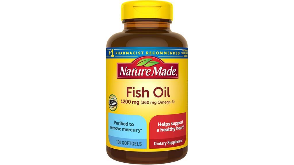 fish oil softgels 1200mg 100 count