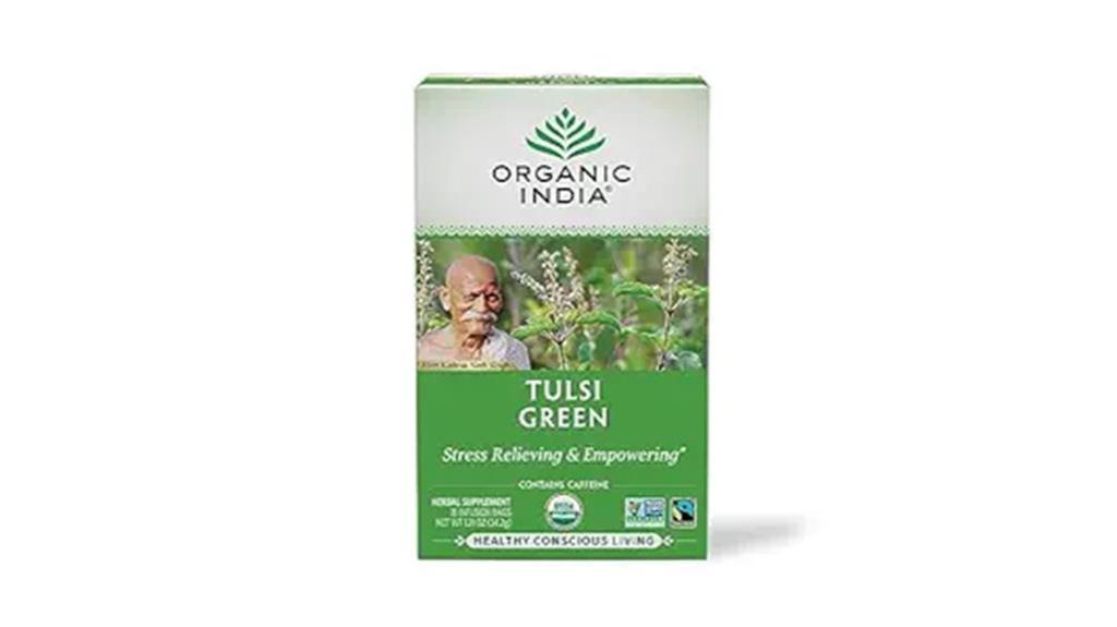 green tea with tulsi