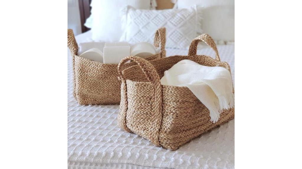 handmade jute basket set