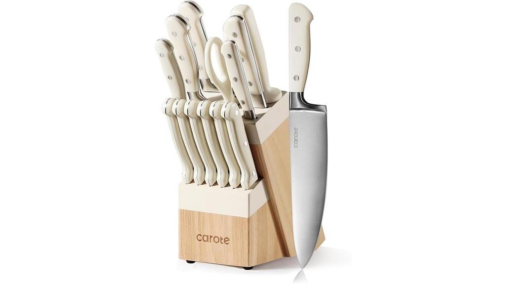 knife set with block