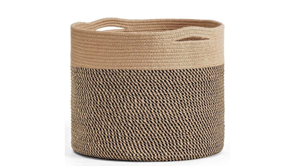 large cotton rope basket