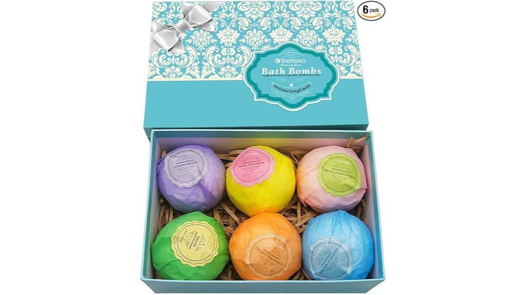 luxurious bath bomb set