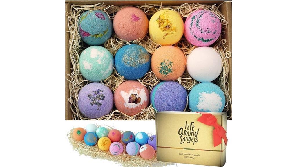 luxurious bath bomb set