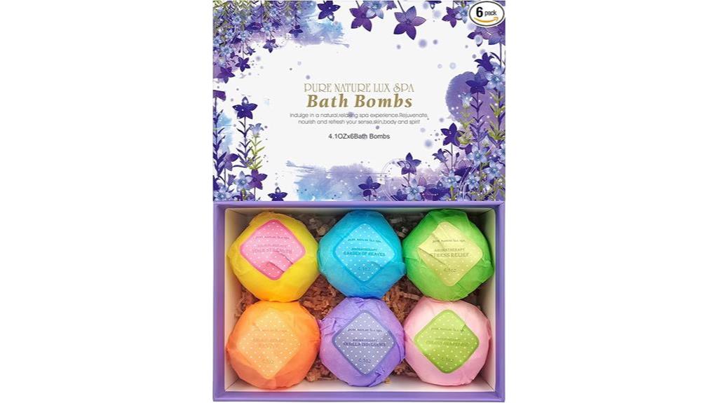 luxurious bath bomb set