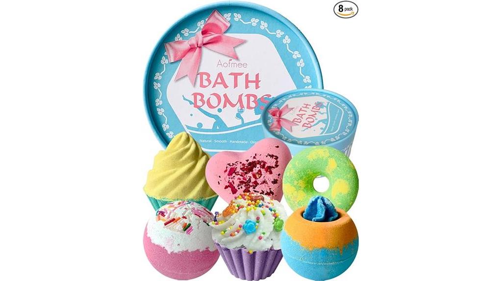 luxurious bath bombs set